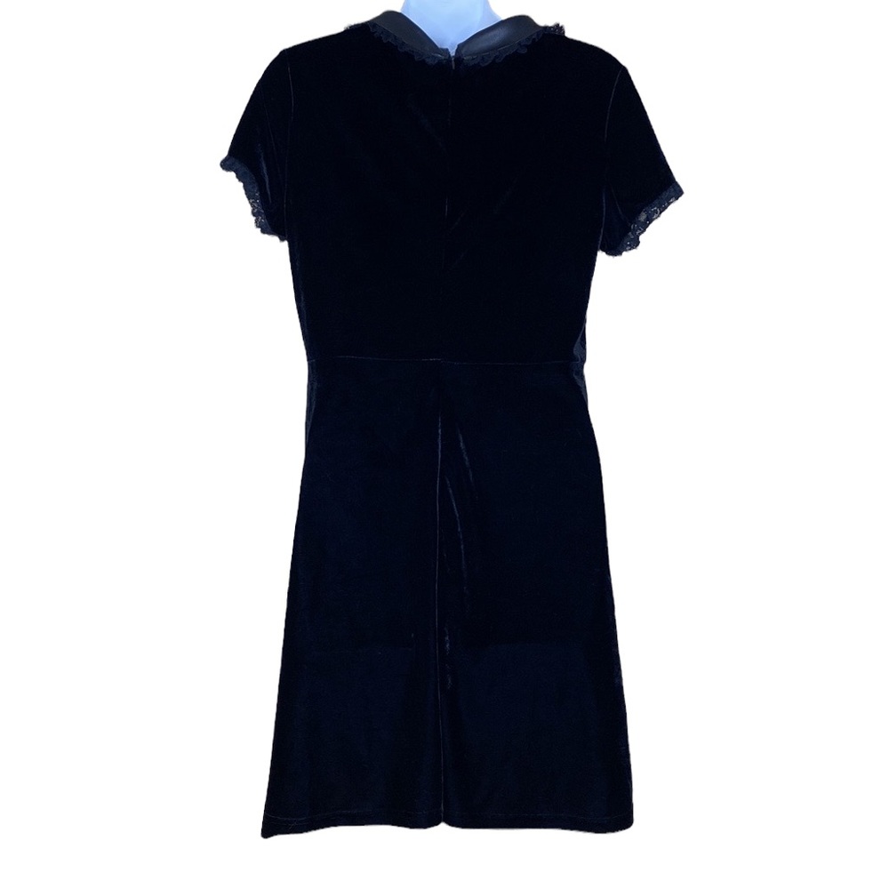 Killstar We Are the Weirdos FANG Black Velvet Moon Mini Dress - Picture 3 of 7